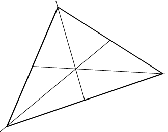 medianes d'un triangle