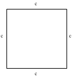 formule pour l'aire d'un carré