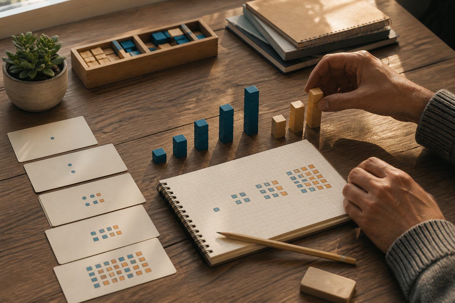 Exercices progressifs sur l'addition de puissances