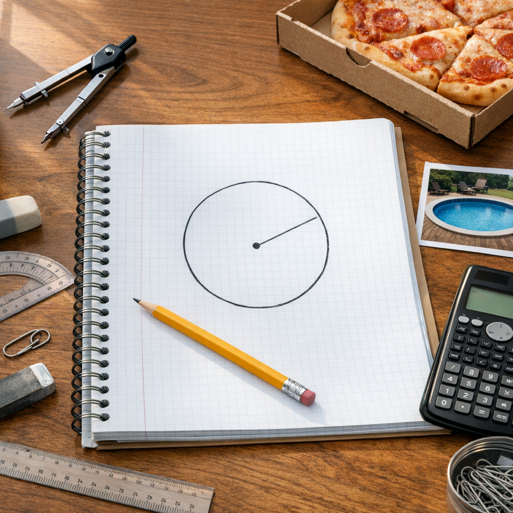 Aire cercle : formule simple, méthode et exemples