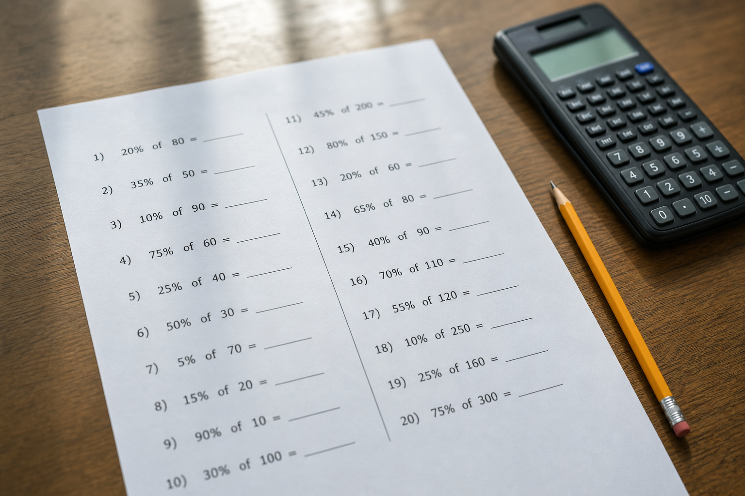 Ajouter un pourcentage devient simple en 4e