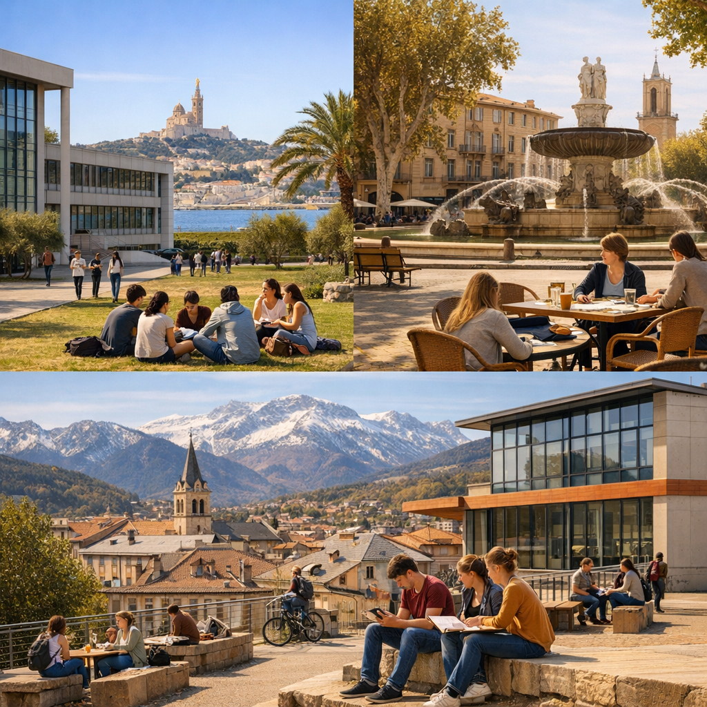 Marseille, Aix et Gap&nbsp;&nbsp;: campus, prix et repères utiles