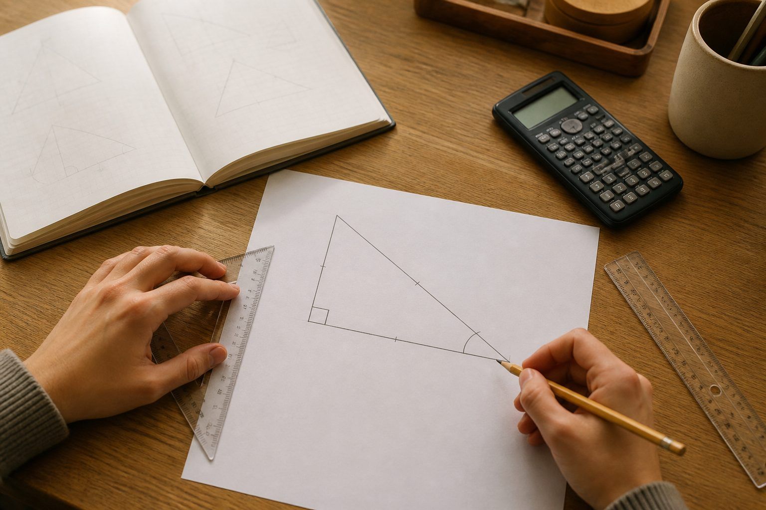 Comment calculer un angle dans un triangle rectangle ?