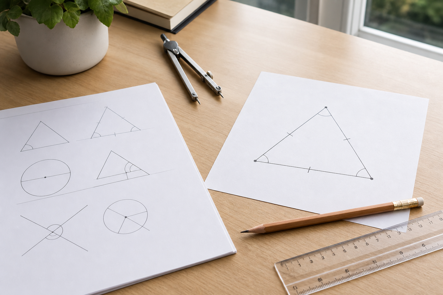 Les angles d’un triangle équilatéral se calculent en 5e