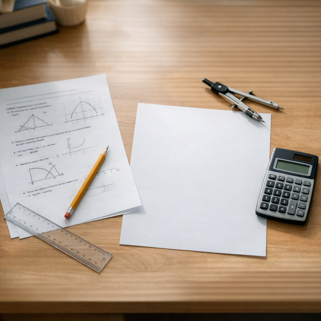 Réviser avec une annale de maths du brevet et un carnet d'erreurs