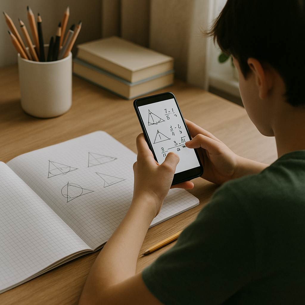Applications de maths sur smartphone : top collège