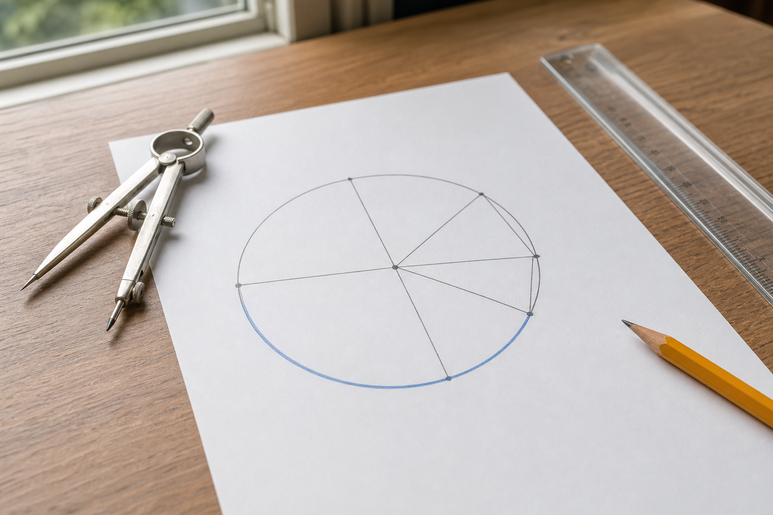 Le calcul d’un arc de cercle s’apprend au collège