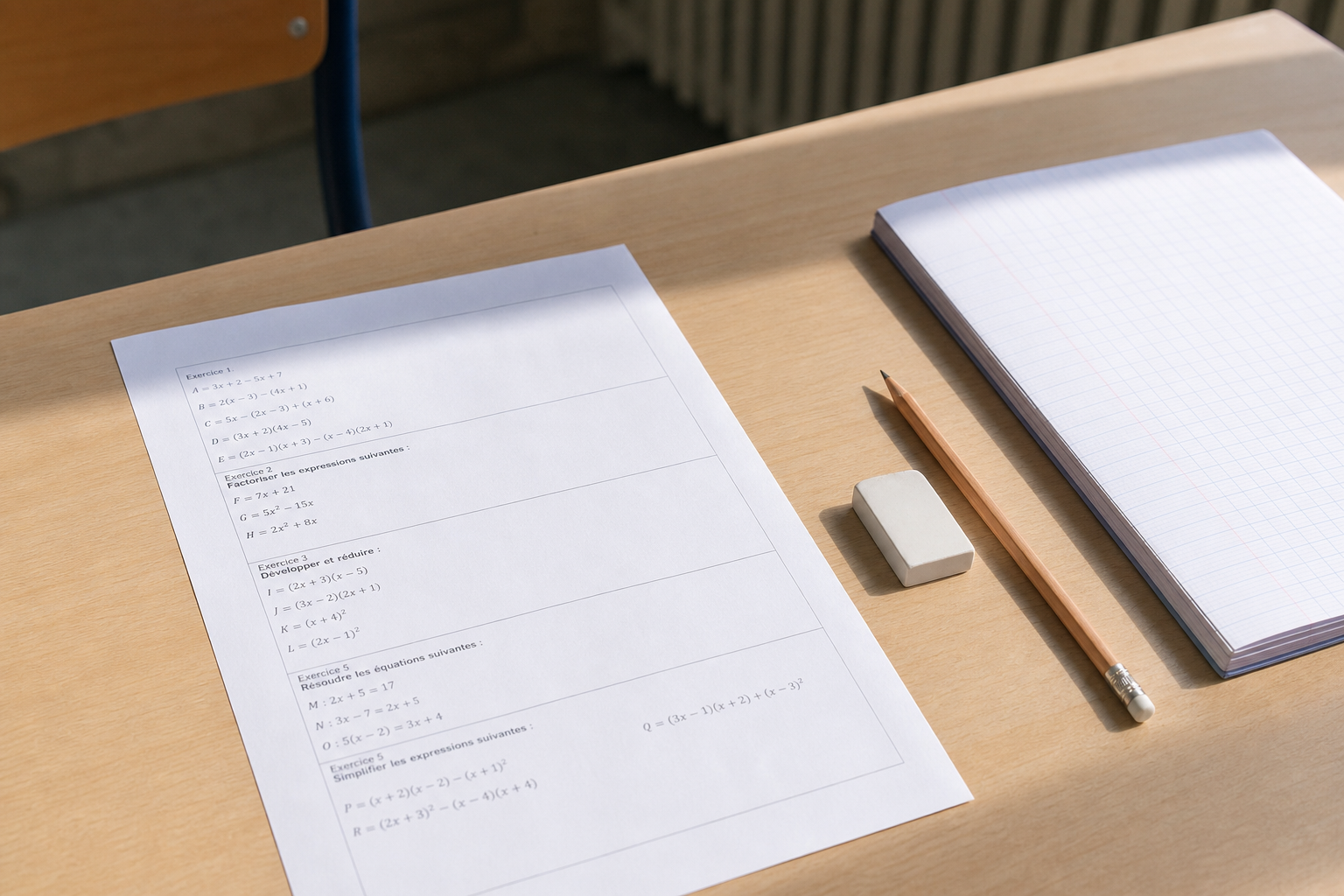Le calcul littéral - 4ème devient clair en 4e