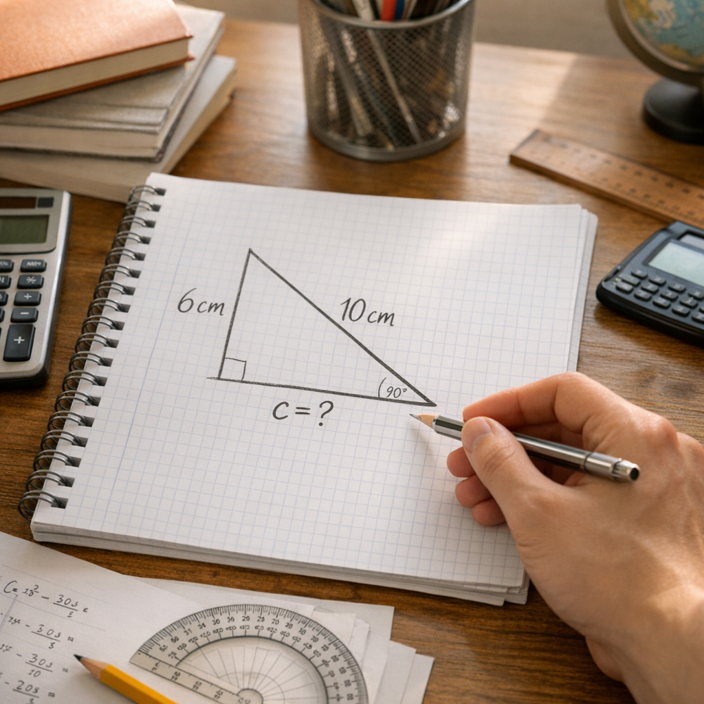 Calculer un côté manquant dans un triangle rectangle