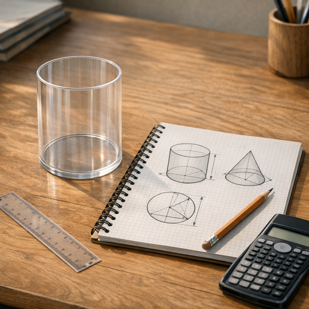 Calcul volume cylindre : formule simple, exemples et conversions