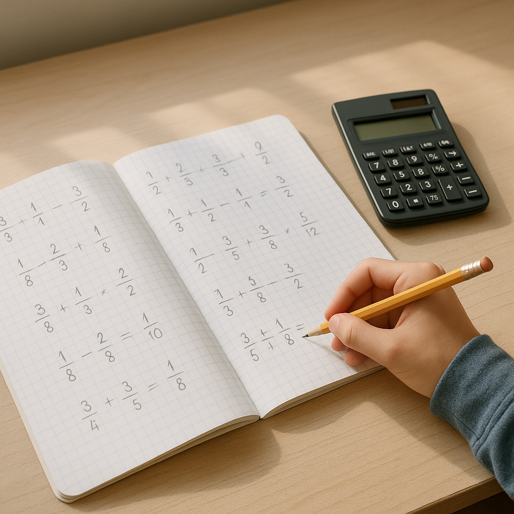 Calculatrice fraction : calculer, simplifier et vérifier vite