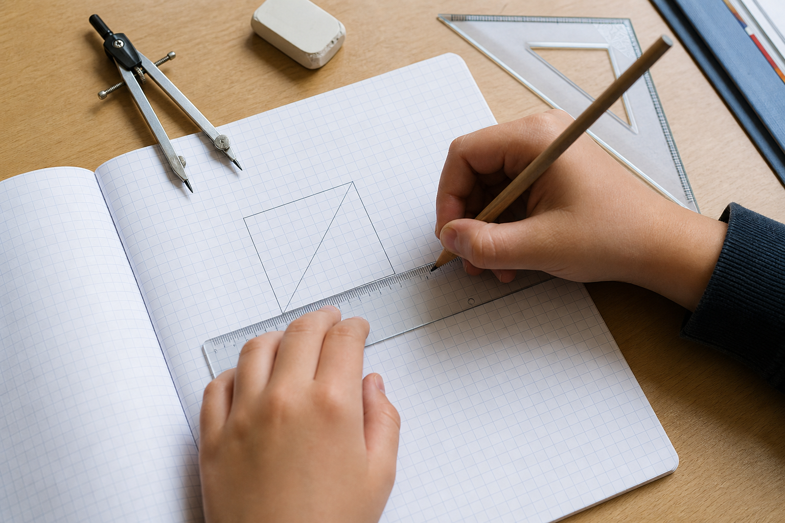 Comment calculer la diagonale d’un carré en 4e