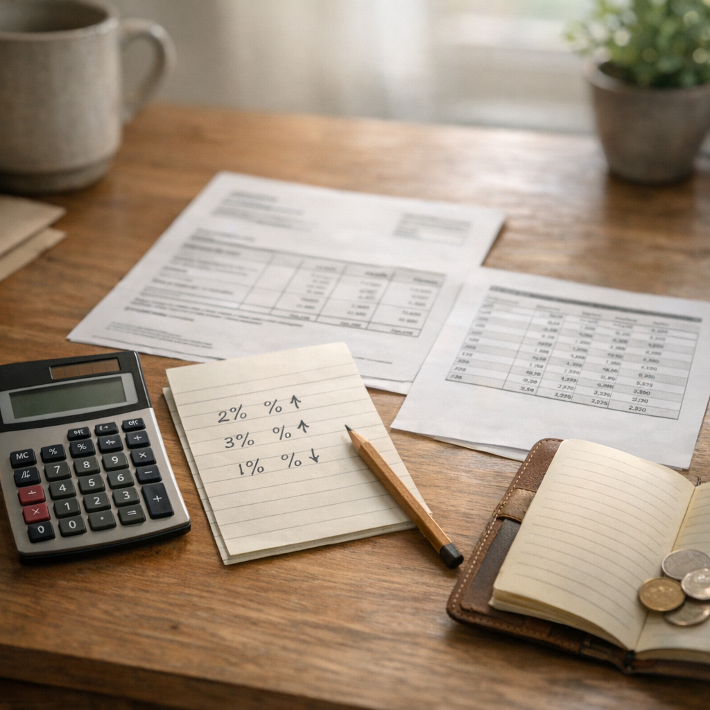 La calculette Pourcentage simplifie calcul, Réduction et hausse