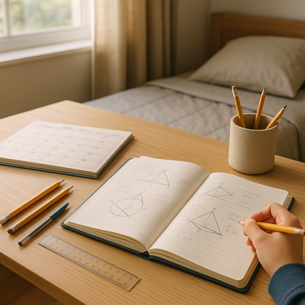 Comment s'organiser pour réviser les maths efficacement au collège