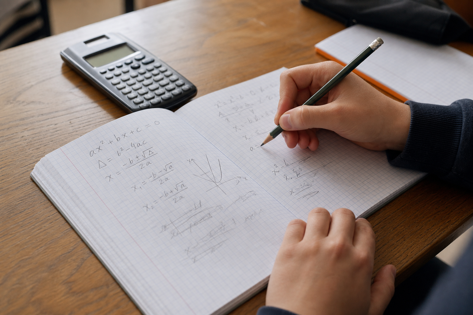 Tu résous les équations du second degré en seconde : cours corrigé