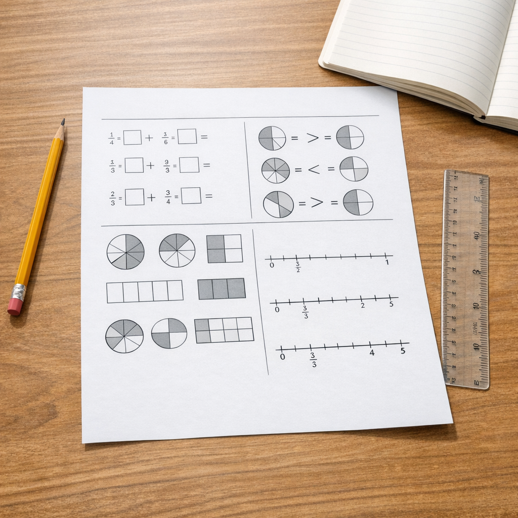 Les exercices de fractions en 6e s’impriment avec un corrigé PDF