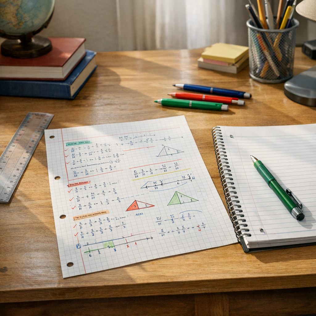 Fiche de révision : méthode simple pour réviser efficacement