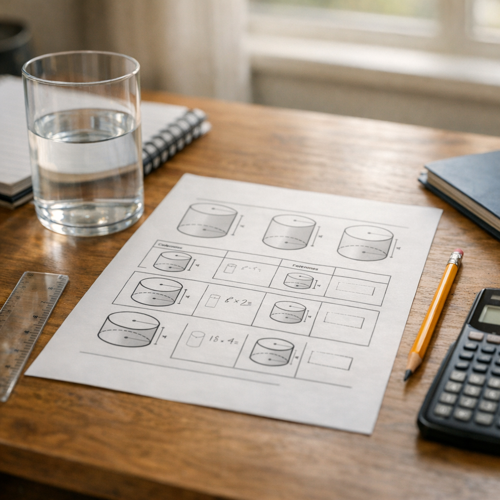 Comment utiliser la formule du volume d’un Cylindre en 5e