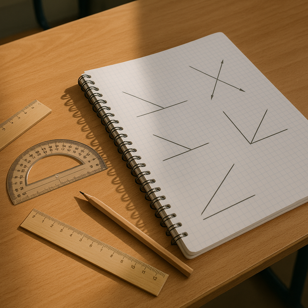 L’angle : définition simple, mesure et types au collège