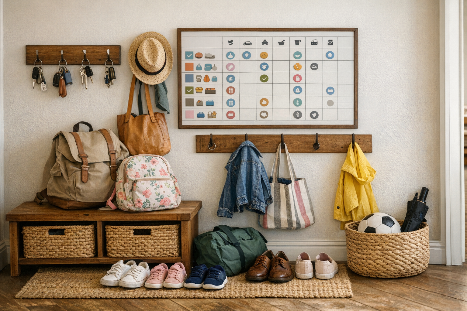 Maison organisée: sécurité et routines du quotidien