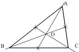 medianes d'un triangle