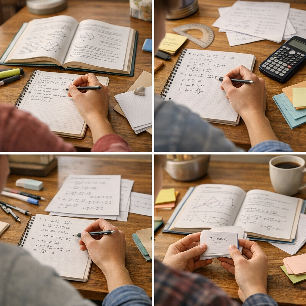 Comment travailler un cours de maths en 4 temps