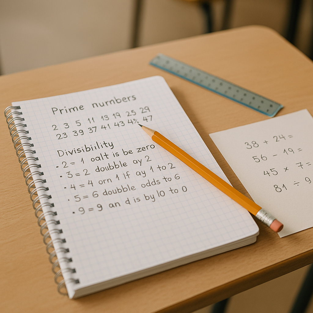 Nombre premier : définition simple, exemples et erreurs à éviter