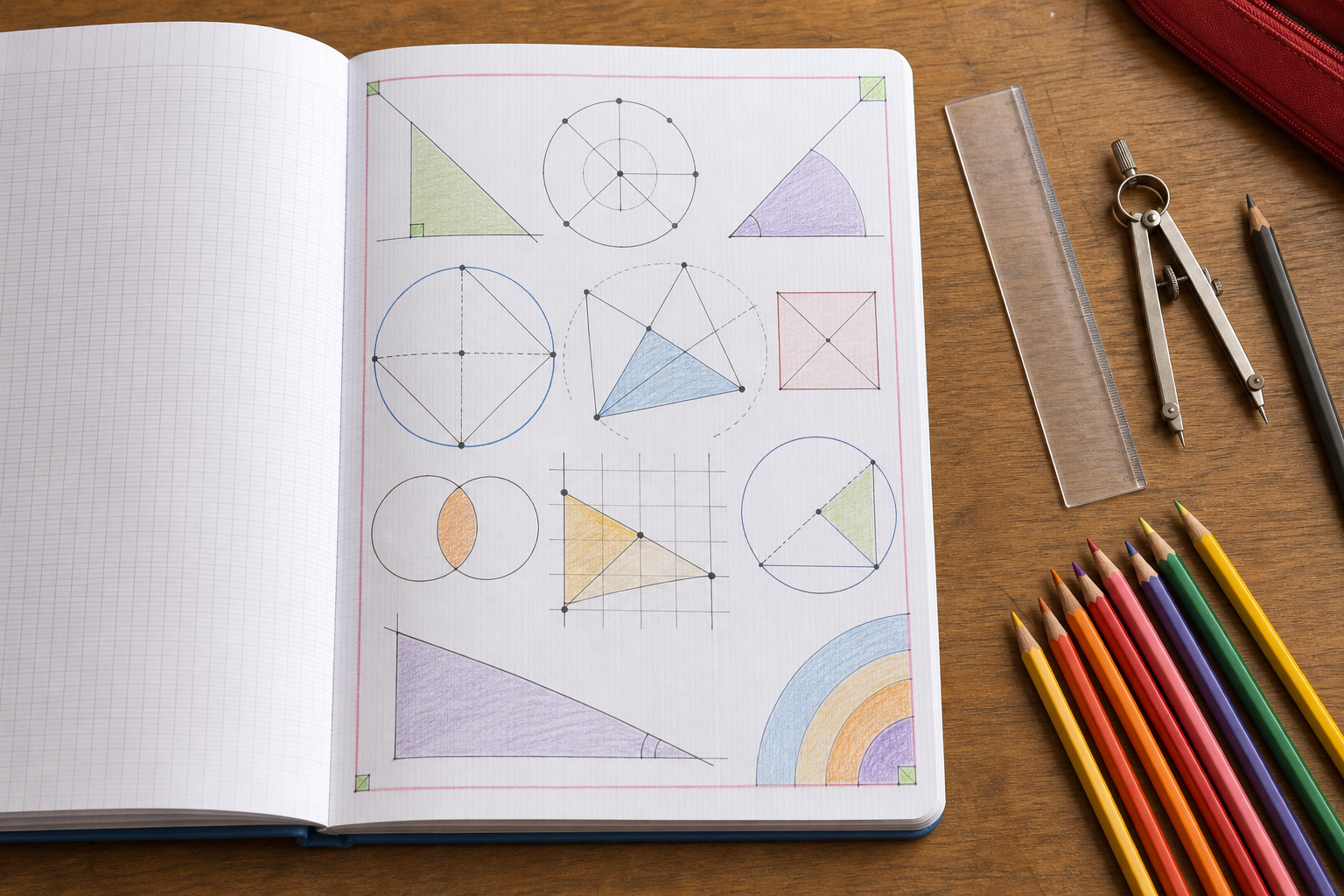 Crée ta page de garde de mathématiques en 6e et révise avec les corrigés