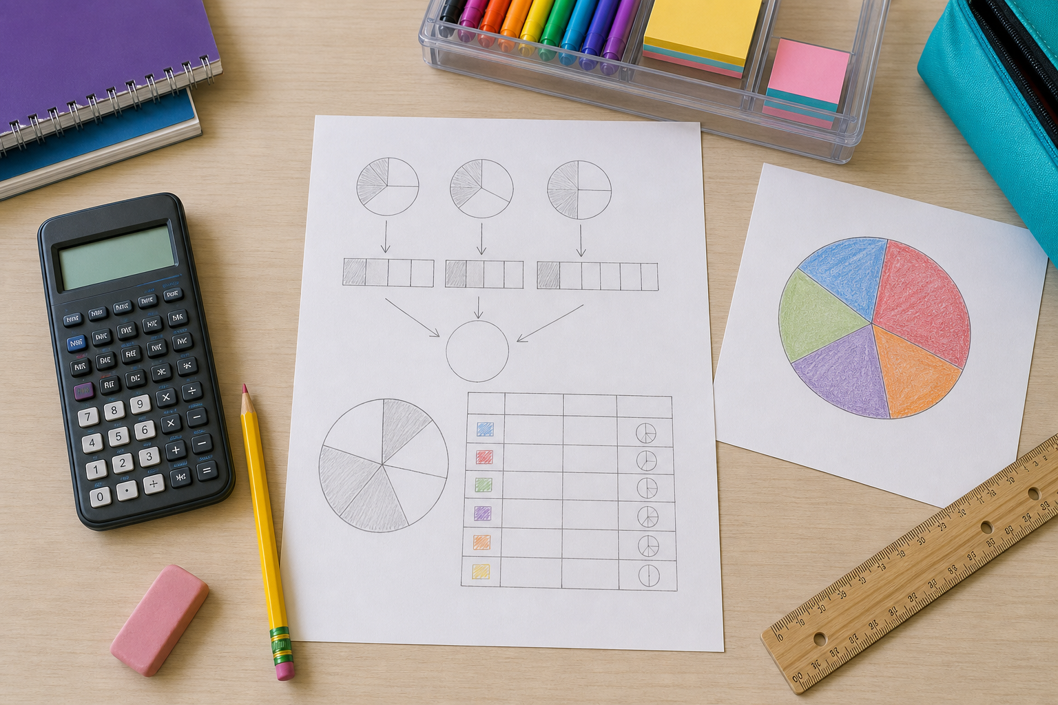 Le pourcentage de répartition en 5e devient simple à calculer