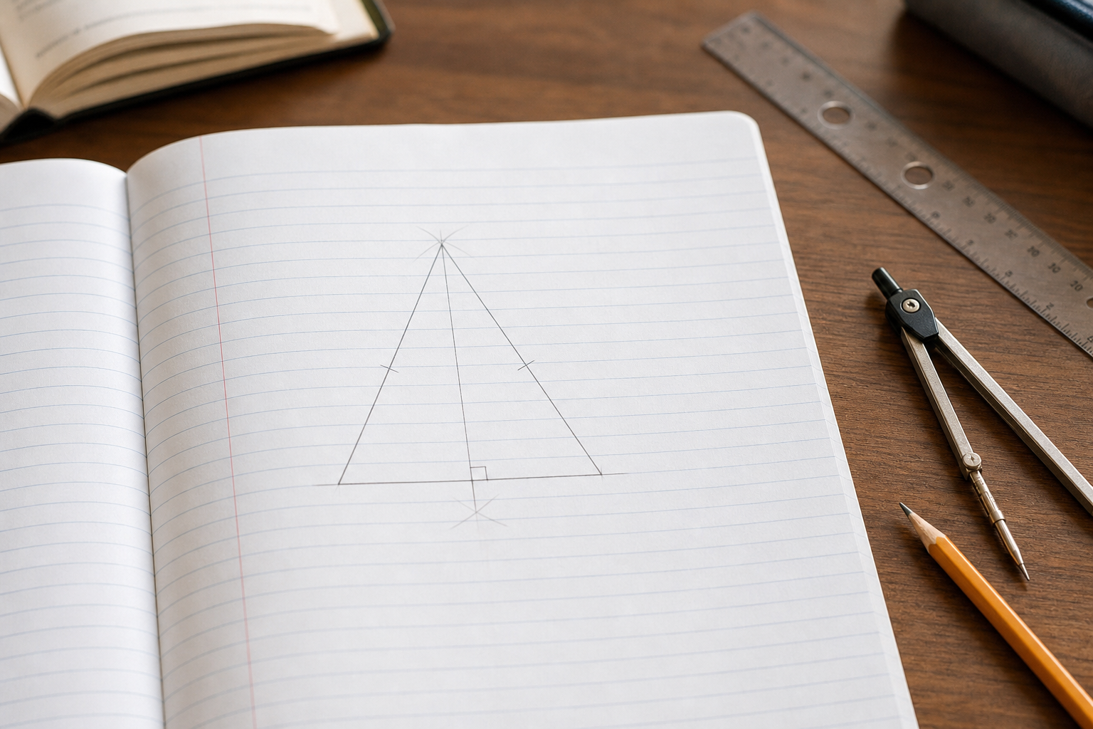 La propriété du triangle isocèle se comprend au collège