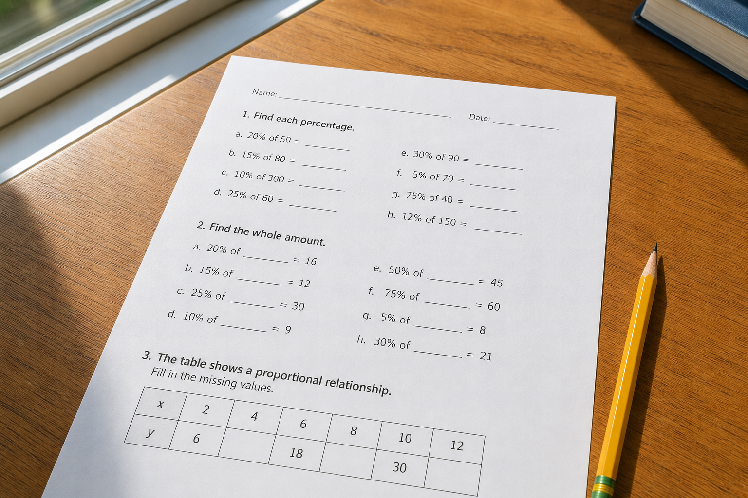La règle de 3 avec pourcentage se maîtrise au collège