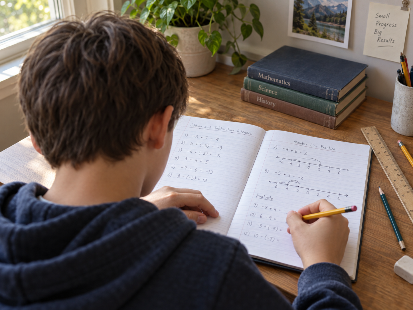 La somme algébrique en 5e se calcule avec les bons signes