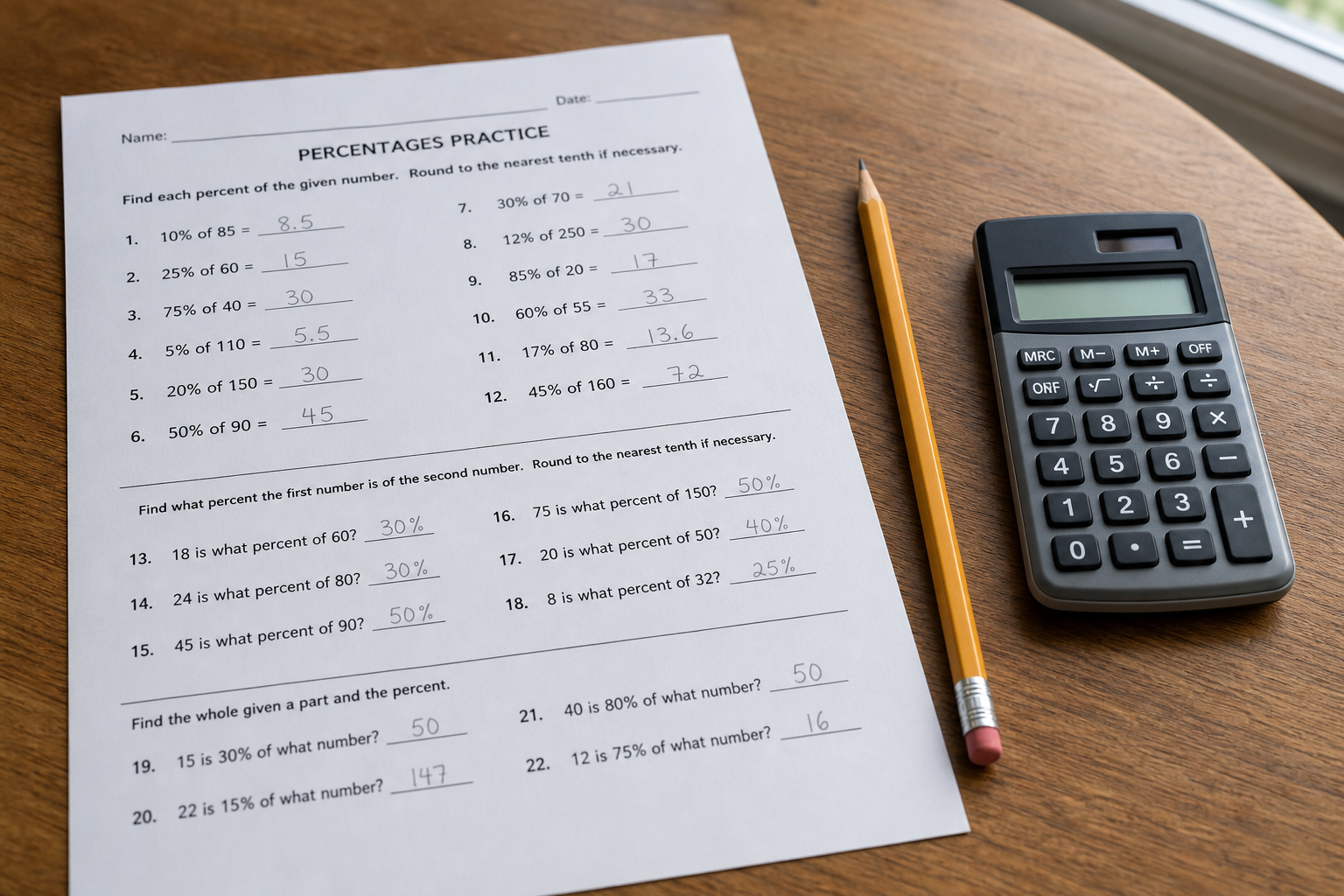 La soustraction de pourcentage s’apprend pas à pas au collège