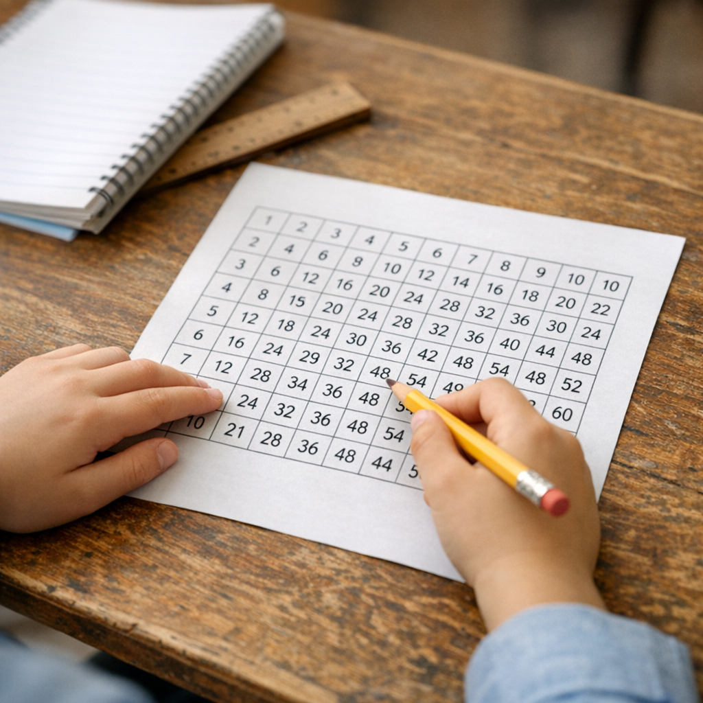 Les tables de multiplication se retiennent mieux avec une méthode
