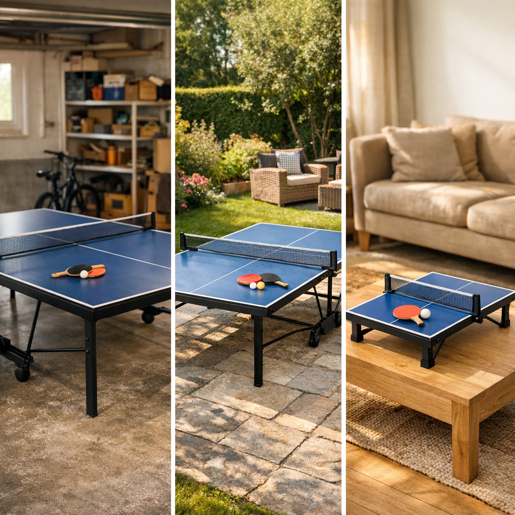 3. Choisir entre table indoor, outdoor ou mini table Artengo