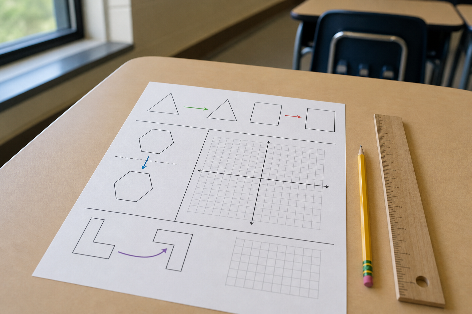 Les transformations in Math se maîtrisent au collège