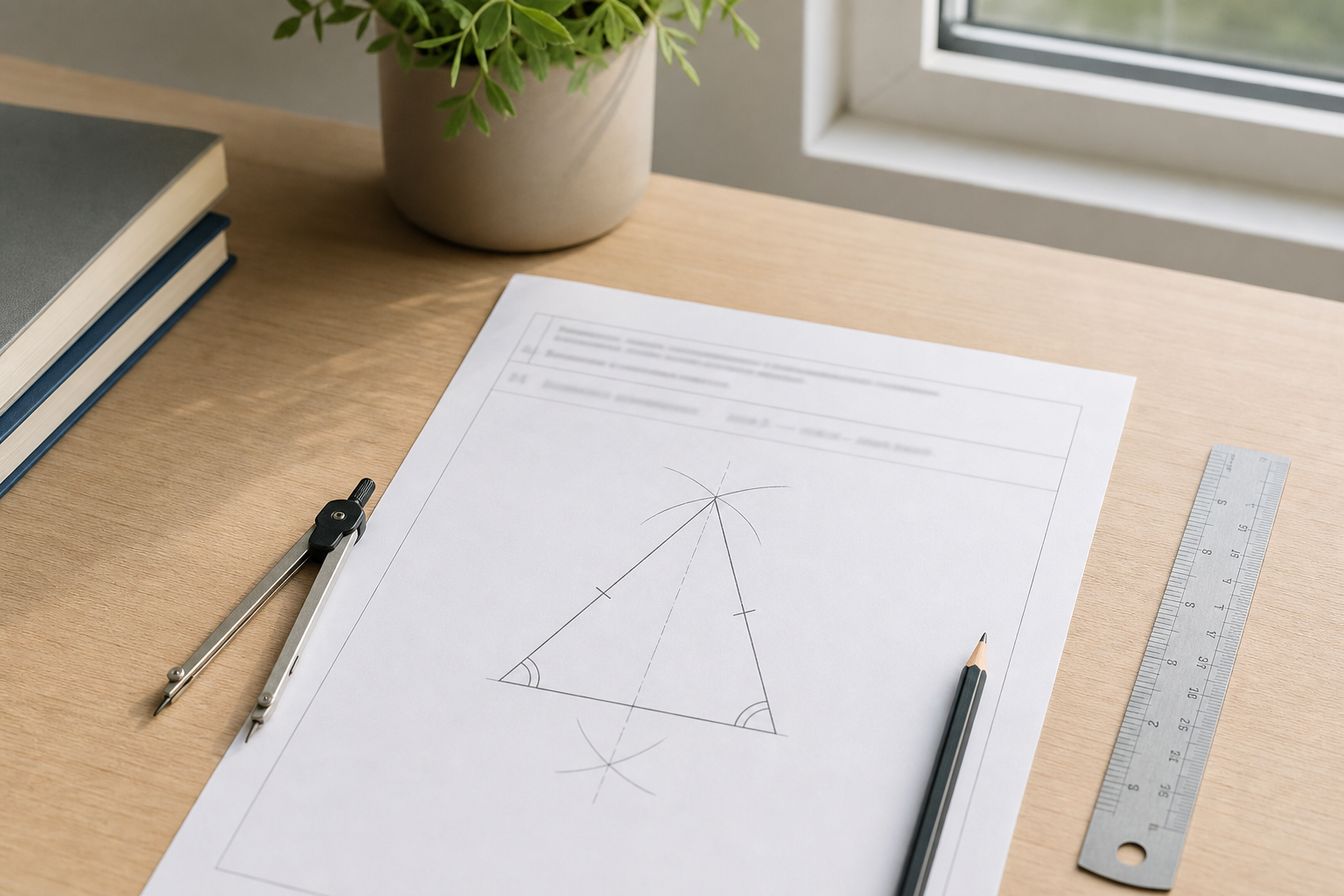 Le triangle isocèle permet de calculer un angle en 5e