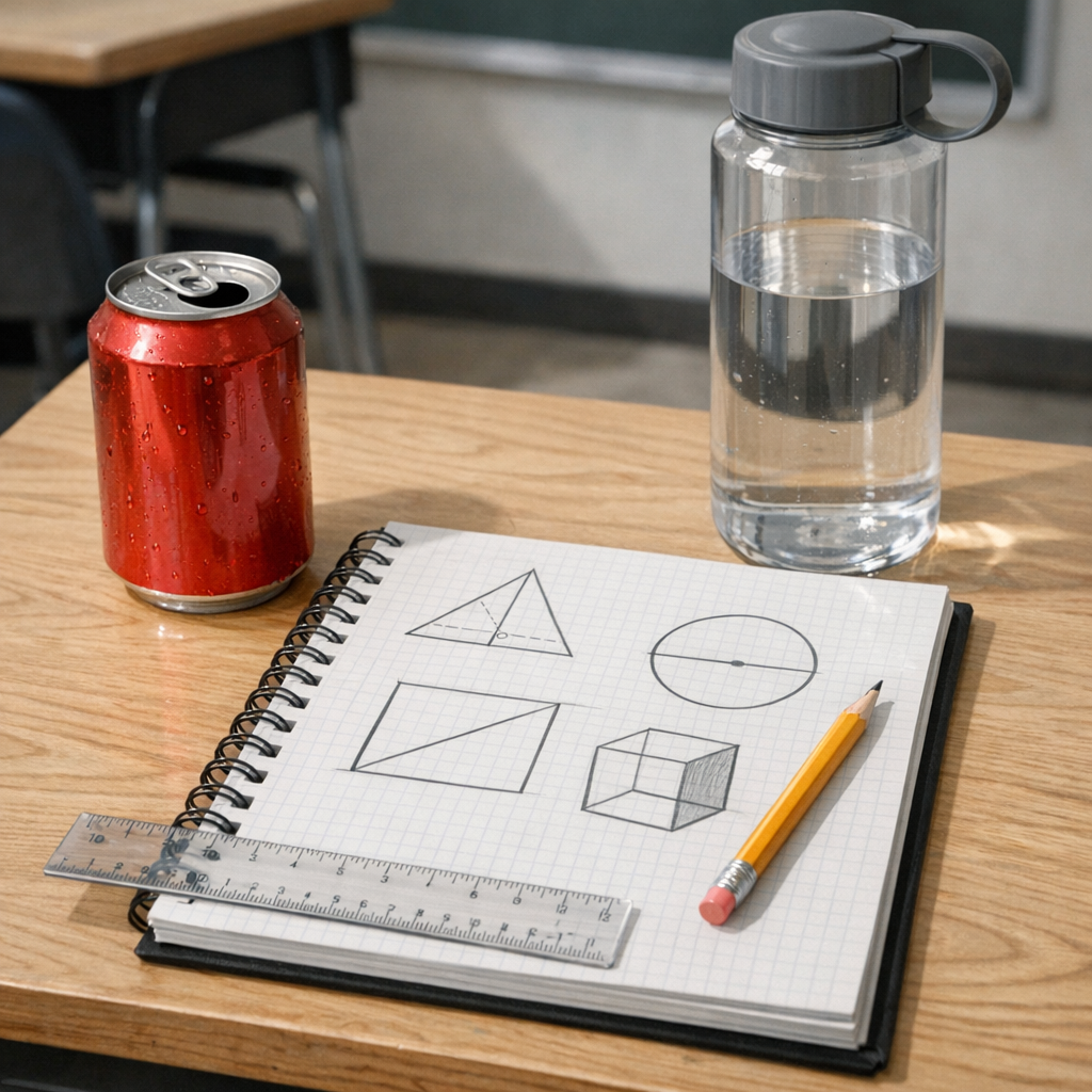 Comment calculer le volume d’un Cylindre en litres en 5e ?