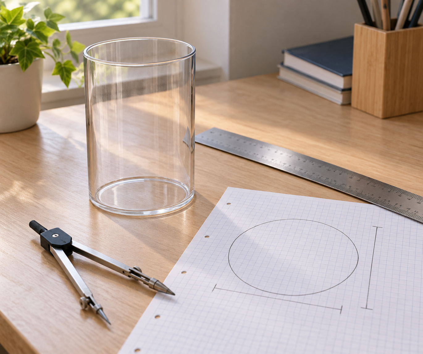 Le volume d'un cylindre se calcule en 5e, cours et exercices
