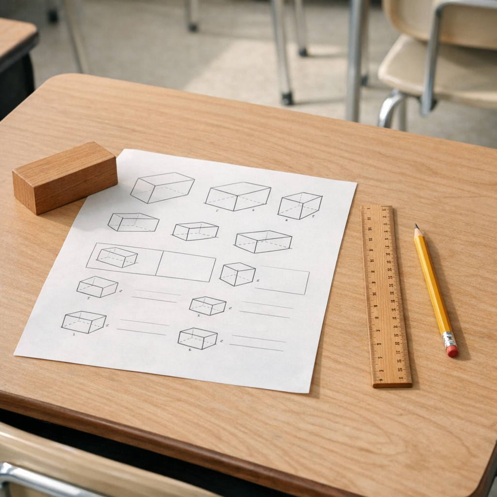 Comment calculer le volume d’un pavé droit en 6e