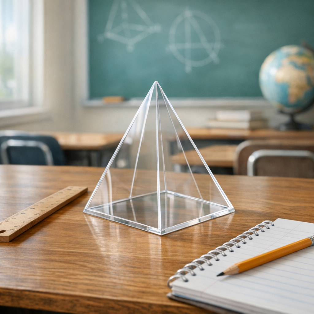 Volume pyramide : formule simple et méthode pas à pas