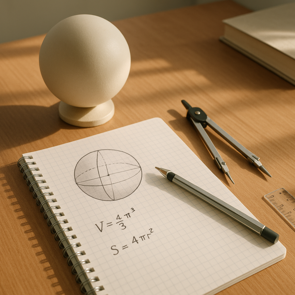 Volume sphère : formule simple, exemples et pièges